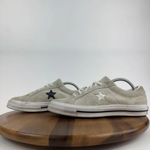 Mens Converse One Star Pro OX Egret Beige Suede Low Shoes‎ Sneakers Size 9 M GUC - Picture 2 of 8